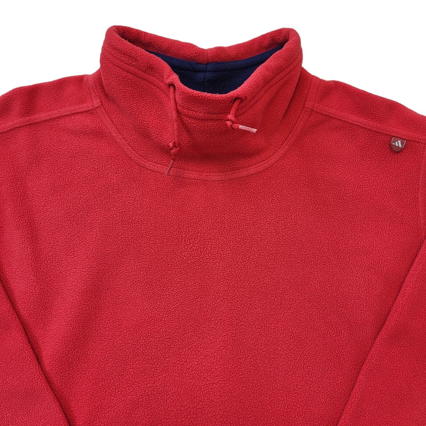 Adidas 90s Vintage Active Wear Red Fleece Top Women's Size 12 Eu 40