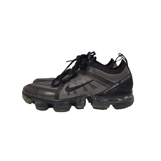 Nike Vapormax 2019 Grey Black Canvas Lace-Up Sports Trainers Girl's Uk Size 4