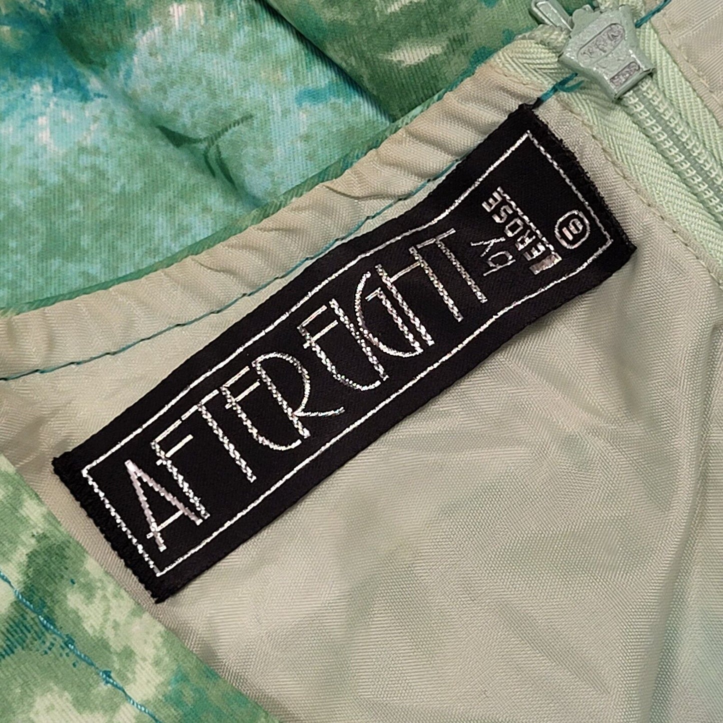 70s Vintage After Eight Green Retro Summer Maxi Dress Women's Size 8
