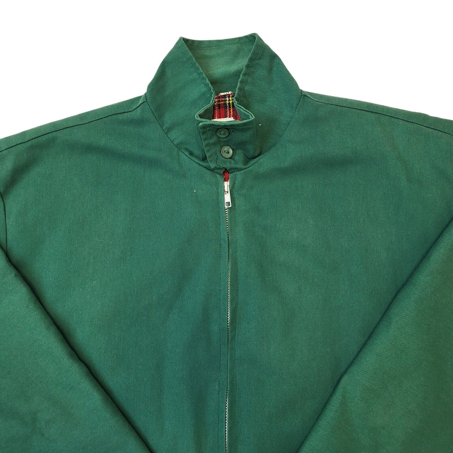 80s Vintage Mod Green Zipped Bomber Jacket Men's Size Medium Eu 50