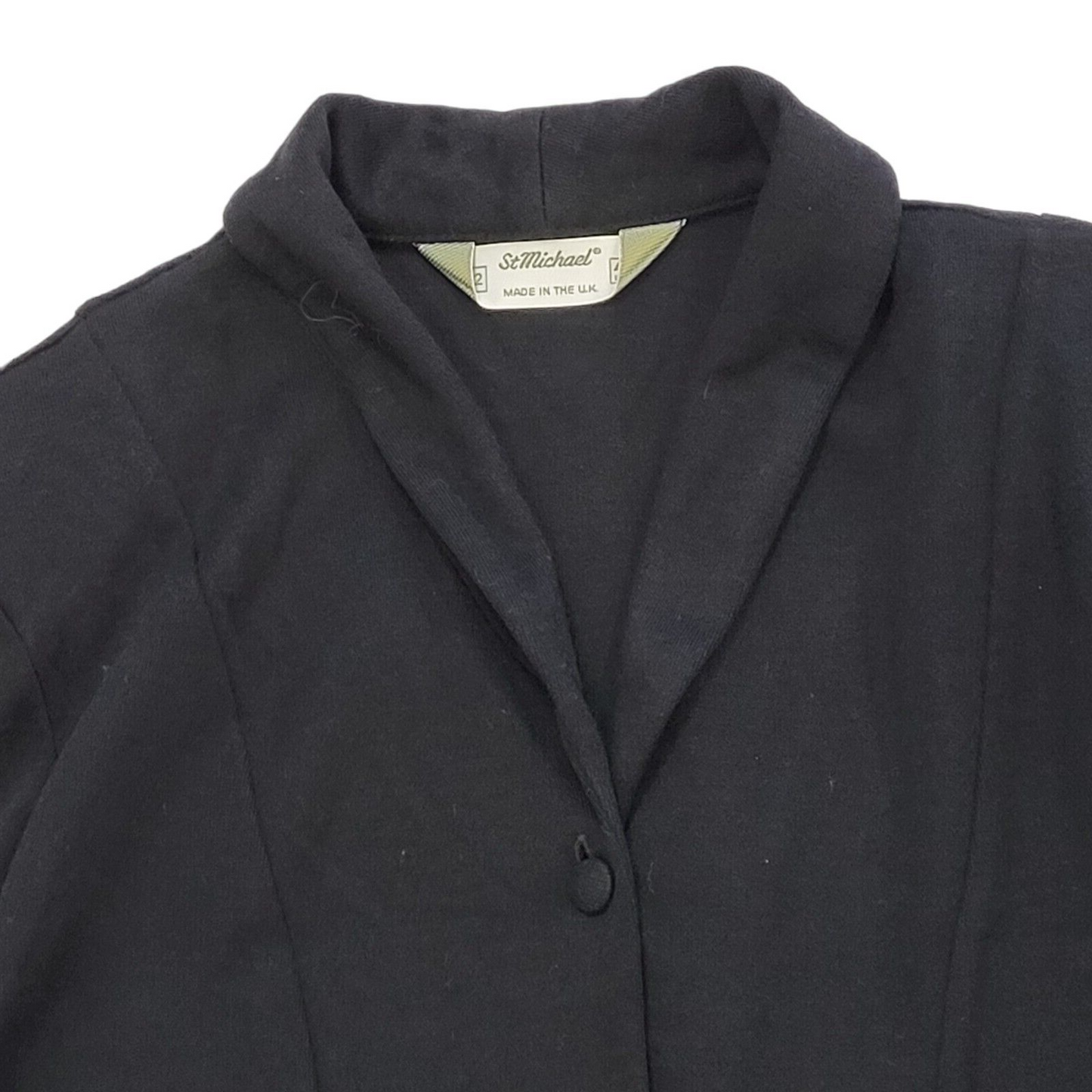 90s Vintage St Michael Black Daywear Dress Women's Size 12