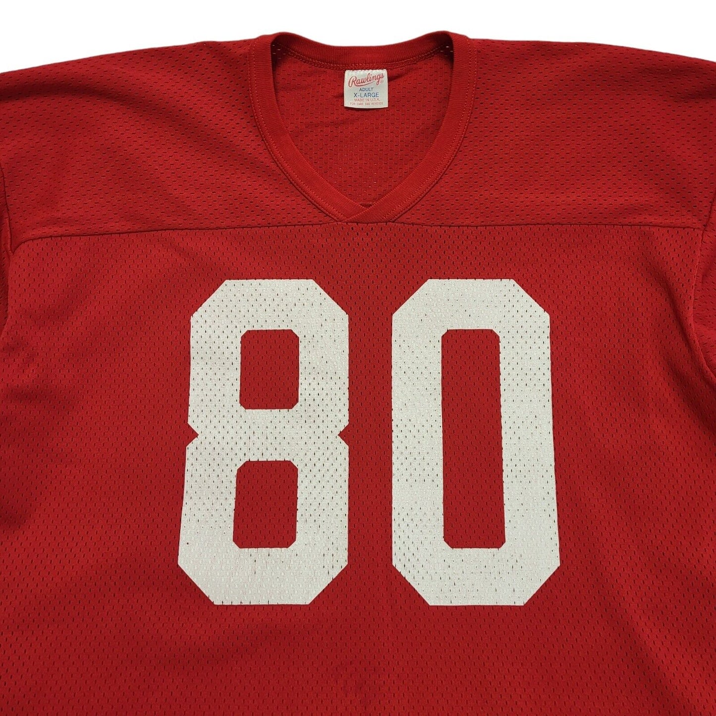 Rawlings Red No.80 NFL American Football Jersey UK Men's Size XL