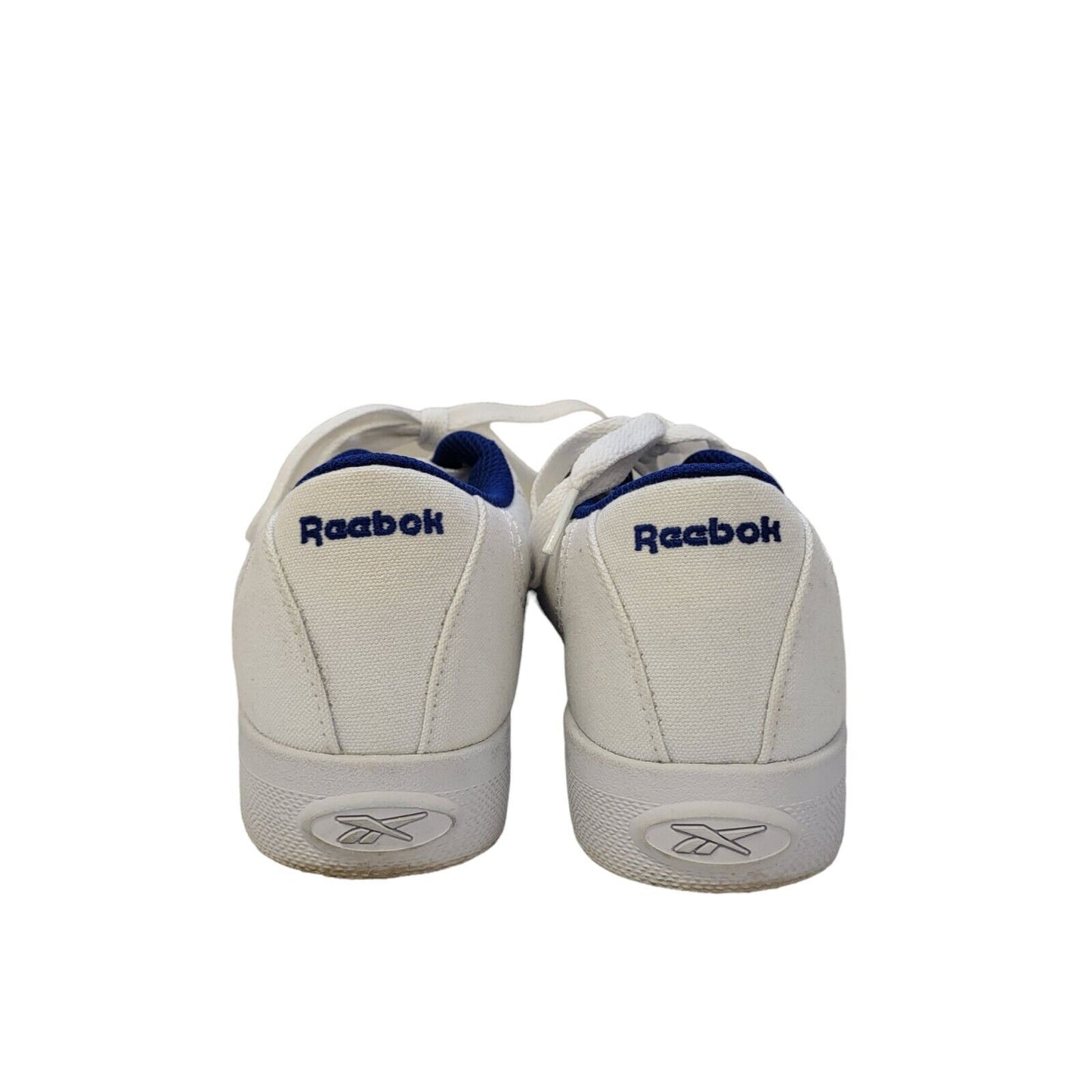 Reebok Tennis White & Blue Lace-up Sports Casual Women's Trainers Uk Size 4.5