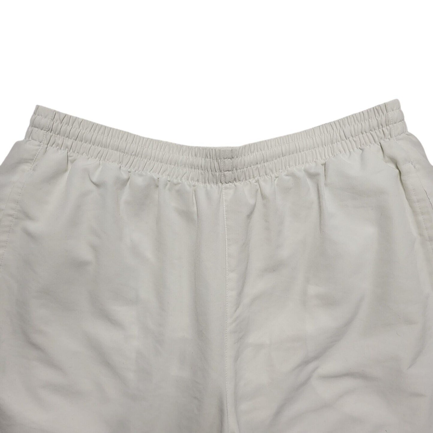 Adidas White Y2k Drawstring Sports Shorts Uk Men's XL Waist 36"
