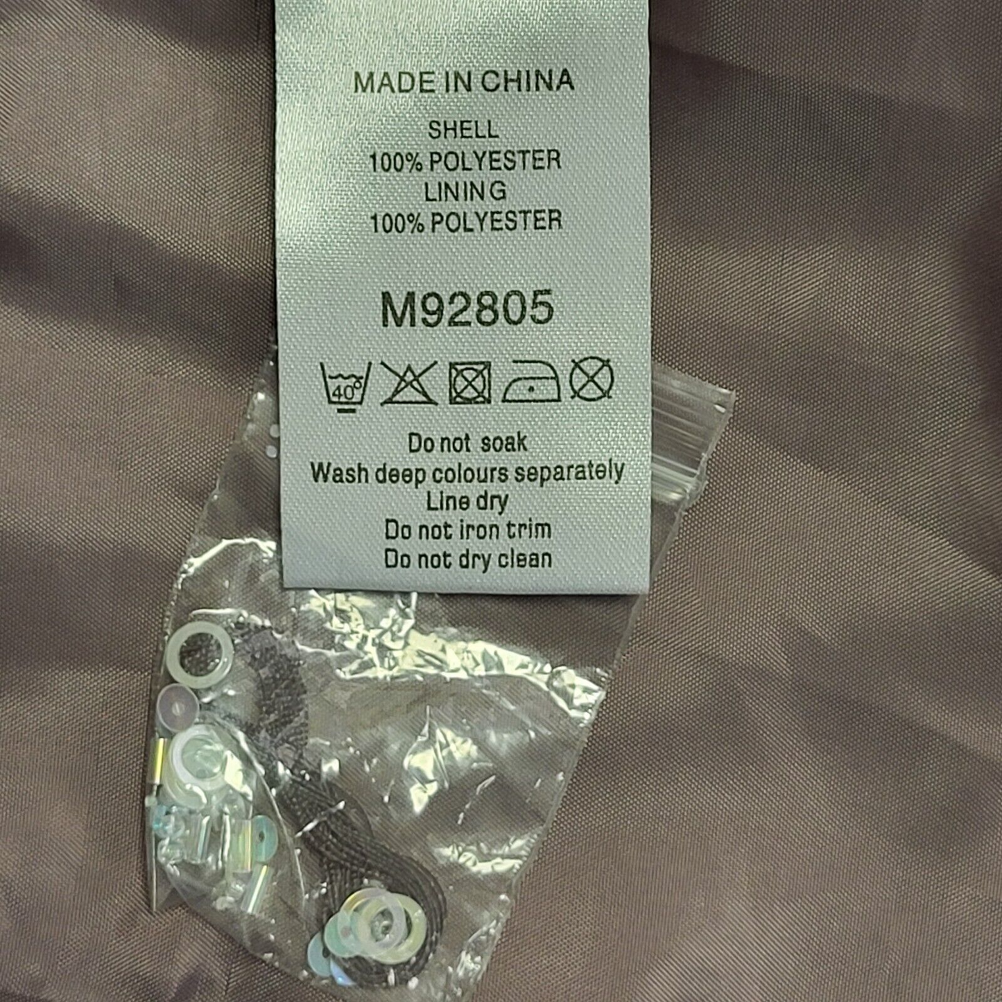 Next Y2K Mauve Party Top Womens UK Size 10