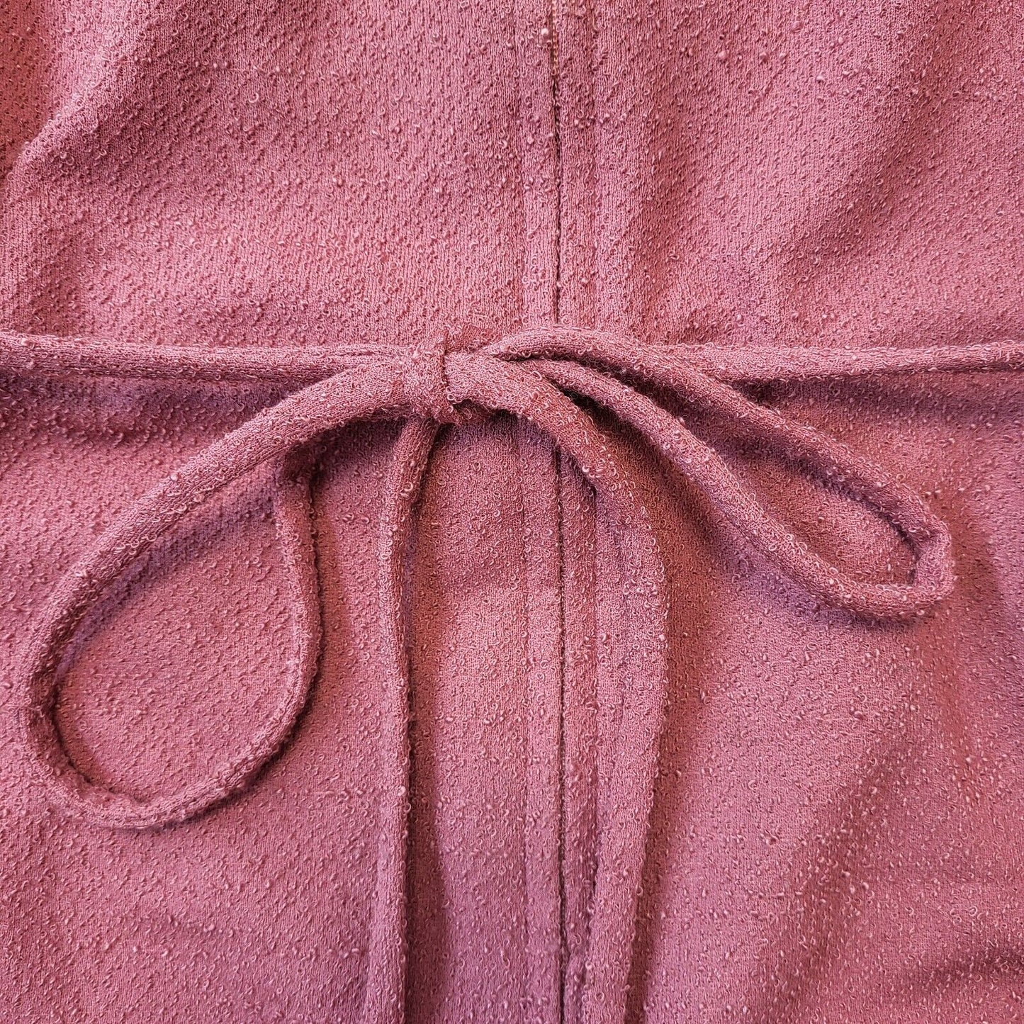 70s Vintage Eastex Pink Long Sleeve Daywear Dress Women's Size 12 Eu 40