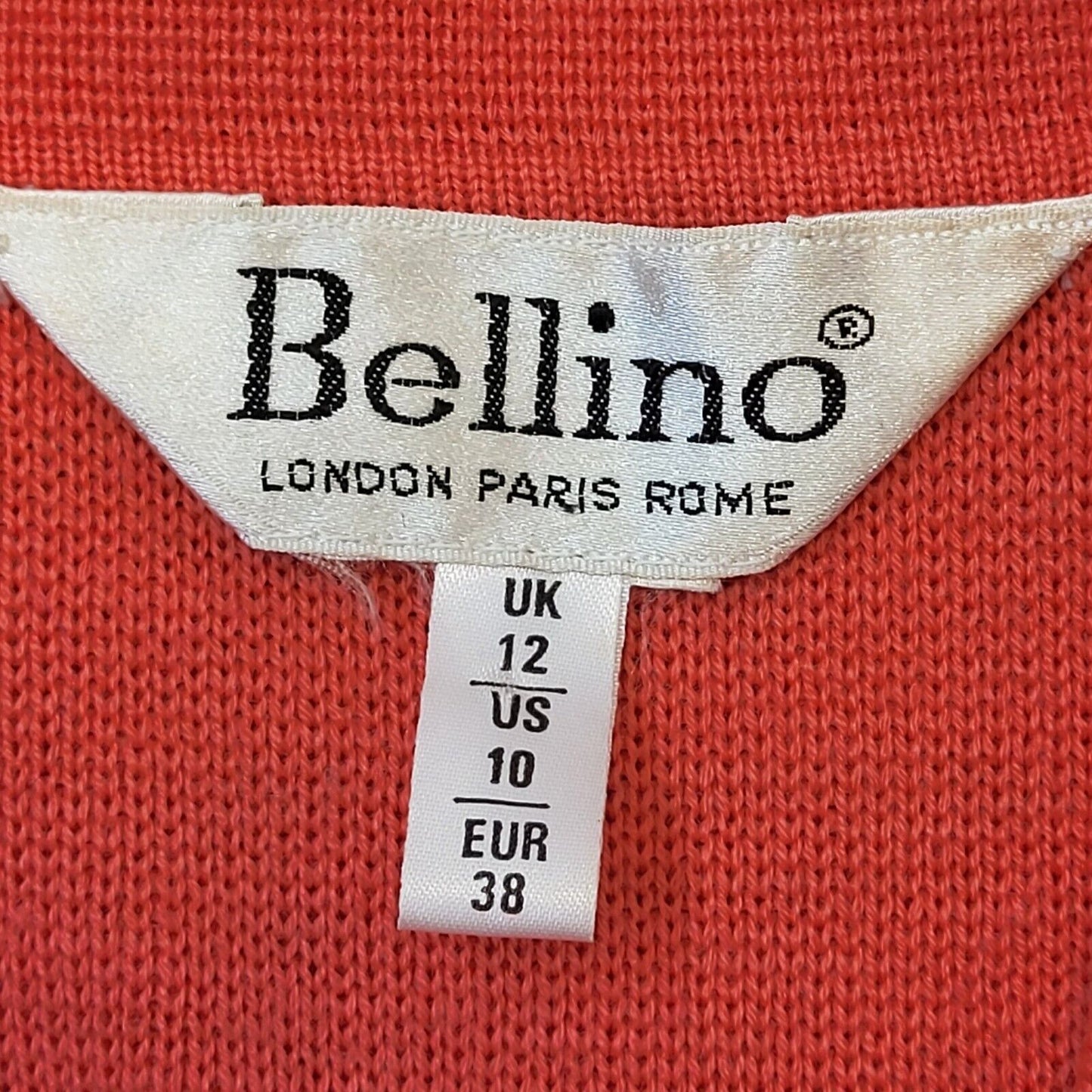 Bellino 80s Vintage Pink Wool Blend Cardigan Women's Size 12 Eu 40