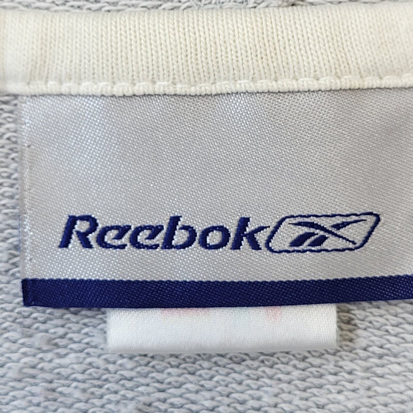 Reebok Y2K Vintage Grey V-Neck Hoodie Women's Size 12
