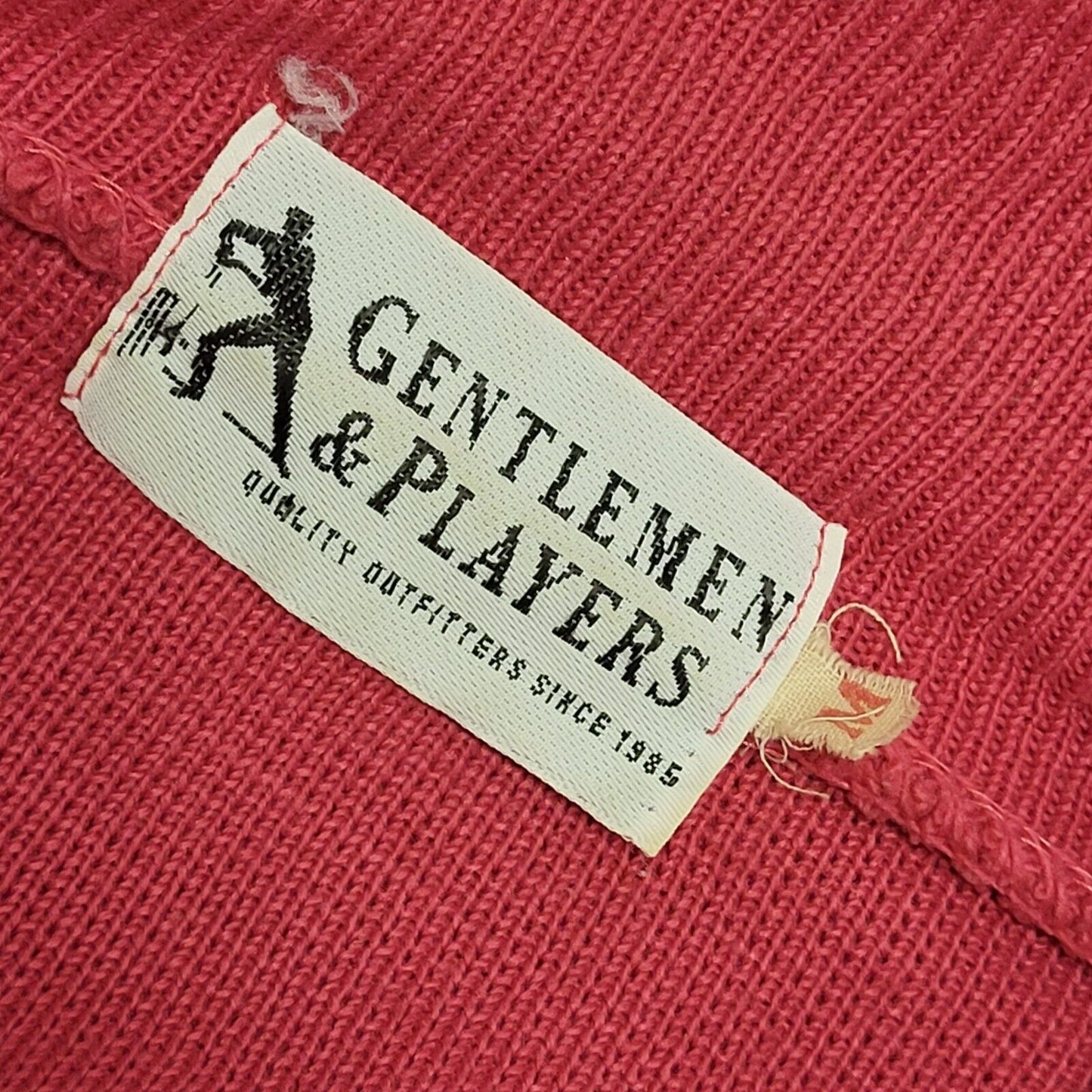 Gentlemen & Players 80s Vintage pink Collared Jumper Uk Men's Size M