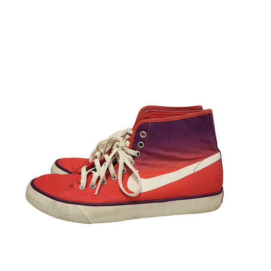 Nike Mid Blazer Primo Court Red Lace Up Trainers Women's  Uk 5