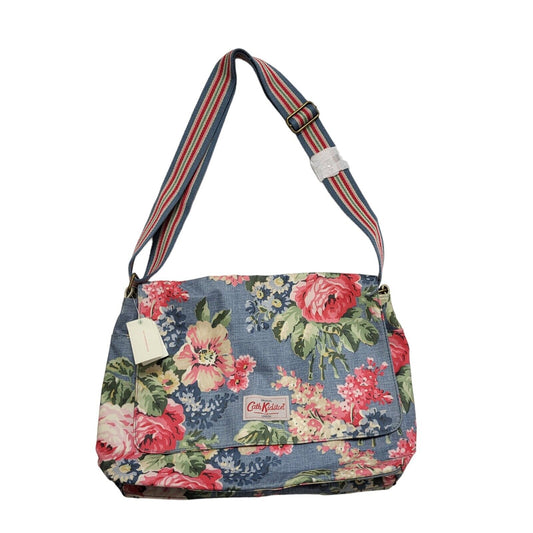 Cath Kidston Blue Bloomsbury Biker Hand Bag / Shoulder Bag Women's 11" x 14.5"