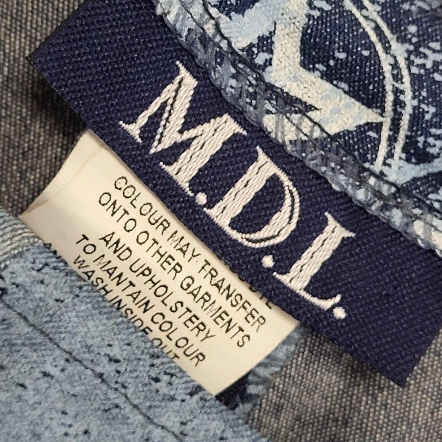 M.D.L. Y2k Blue Sleeveless Denim Body Top Uk Women's Size Small