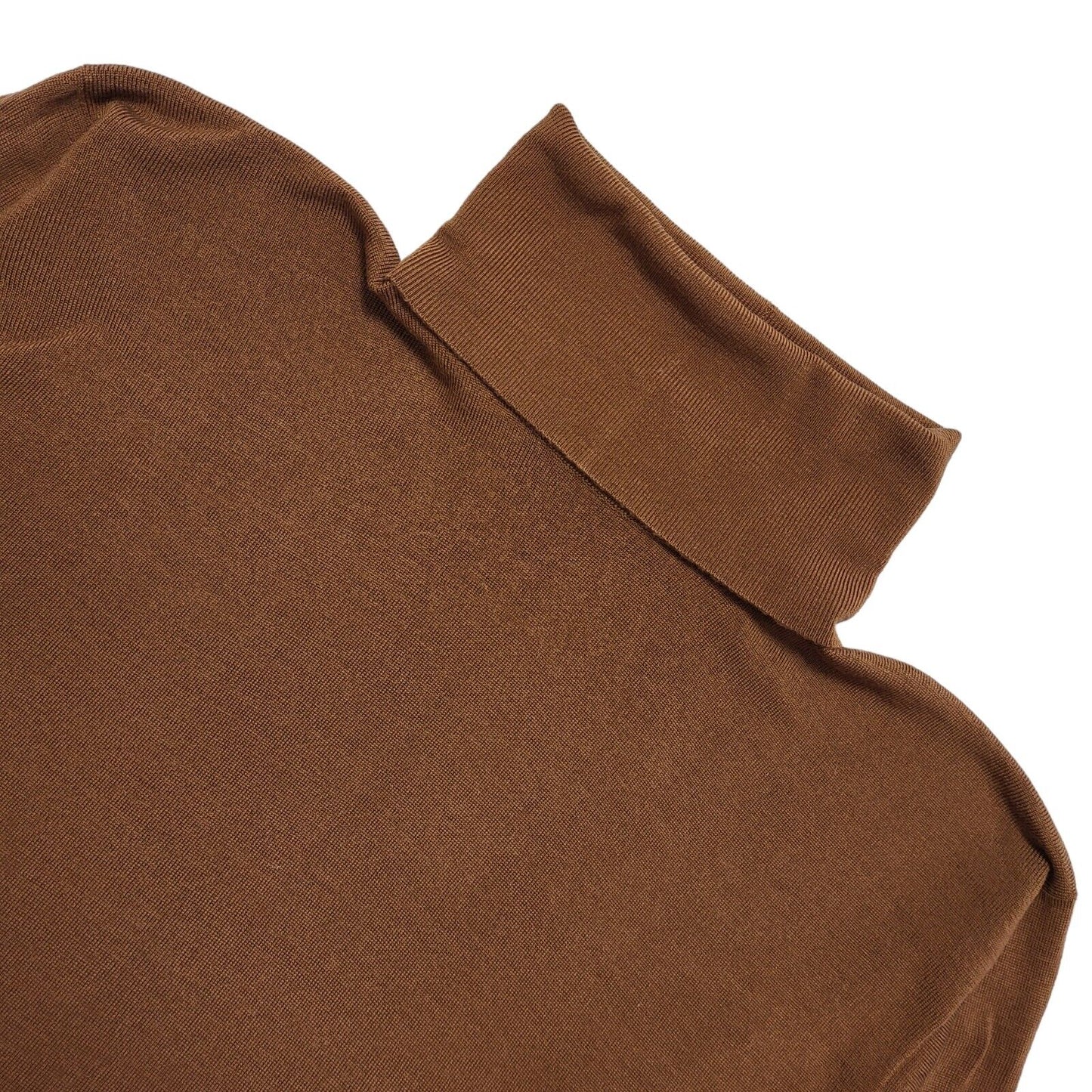 Straven Vintage 80's Brown Roll Neck Pocket Jumper Womens UK Size L