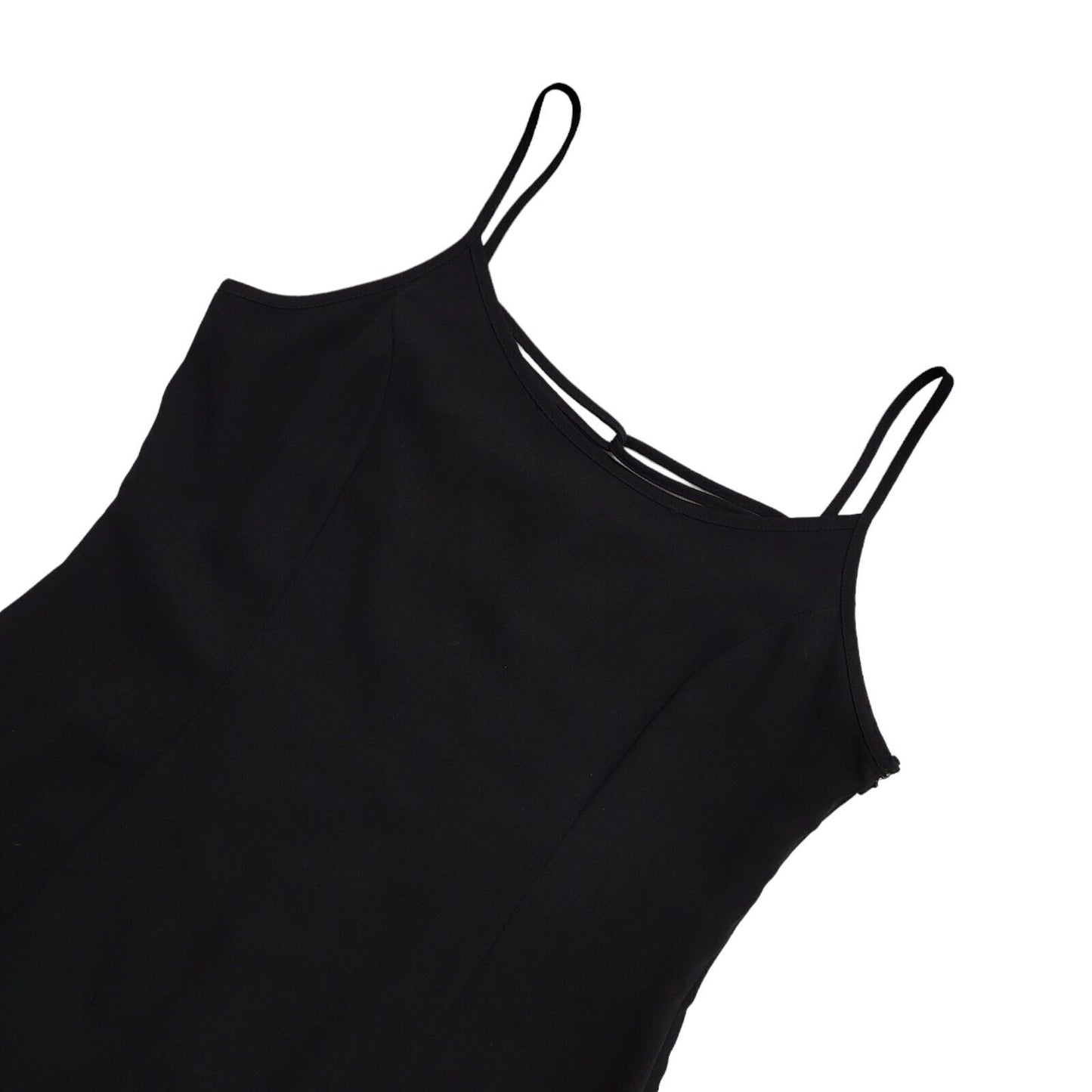 Principles Vintage 90s Black Sleeveless Dress Uk Women's Size 16 W34