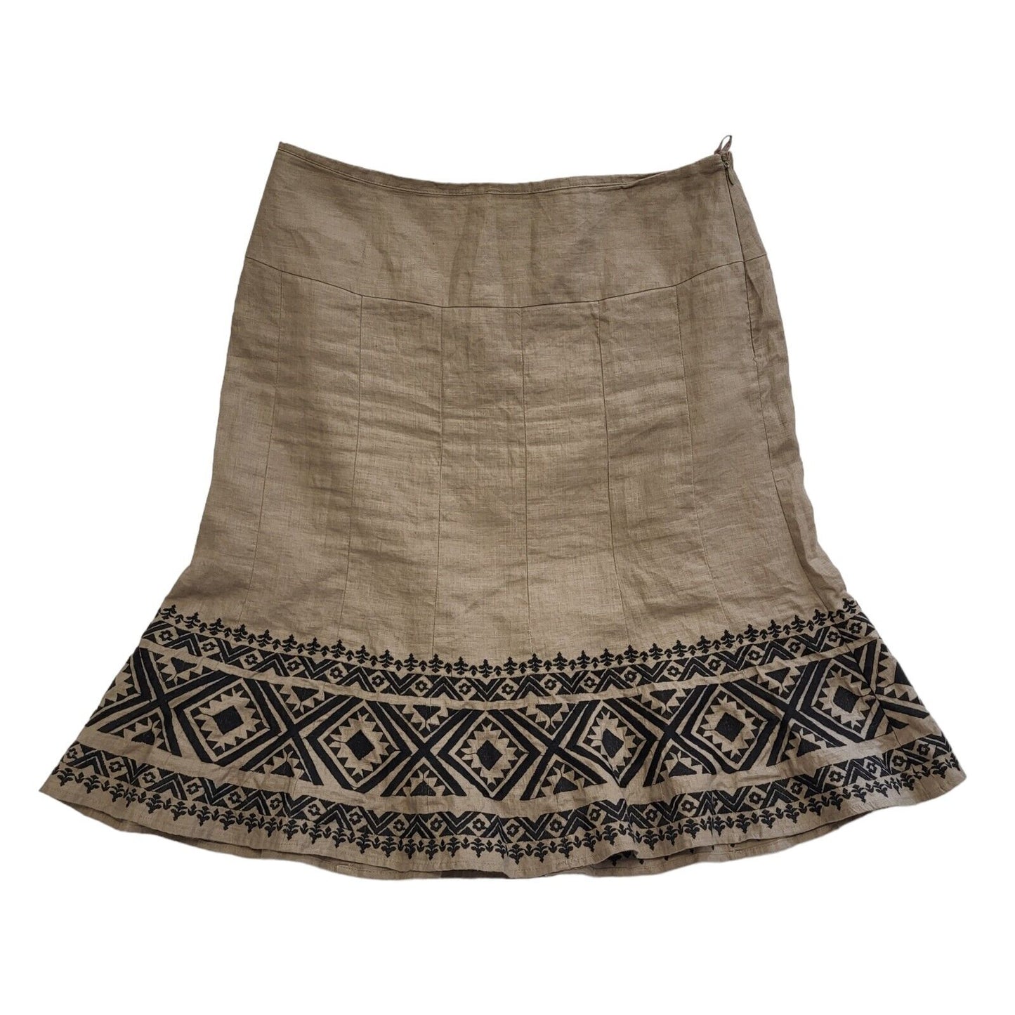 Your Sixth Sense Vintage 90's Brown Midi Skirt Womens UK Size 12 W32