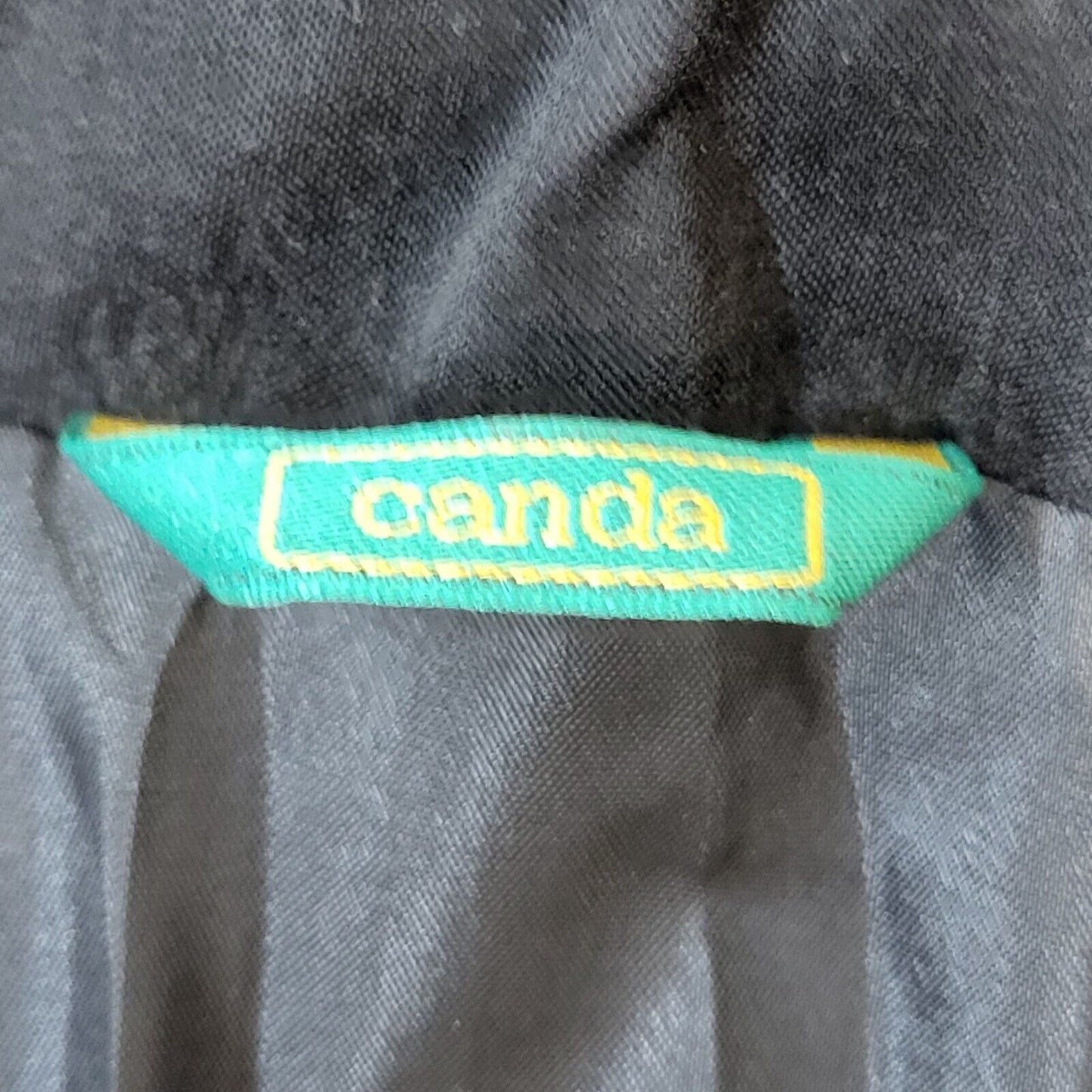 Canda C&A 80s Vintage Black Double Breasted Blazer Jacket Women's Size 16