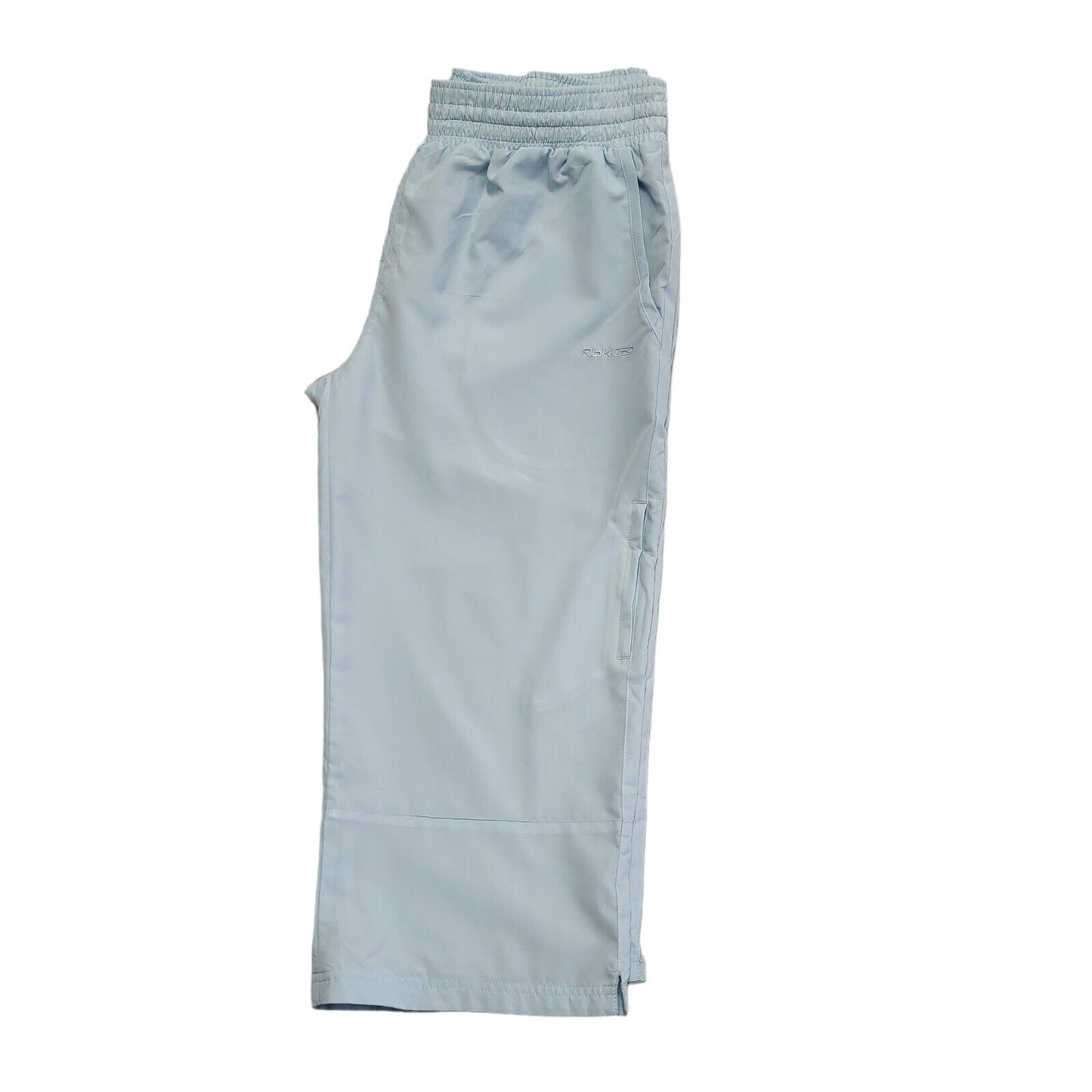 Reebok Vintage Y2K Blue 3/4 Length Tracksuit Pants Womens UK 14 W32 L20
