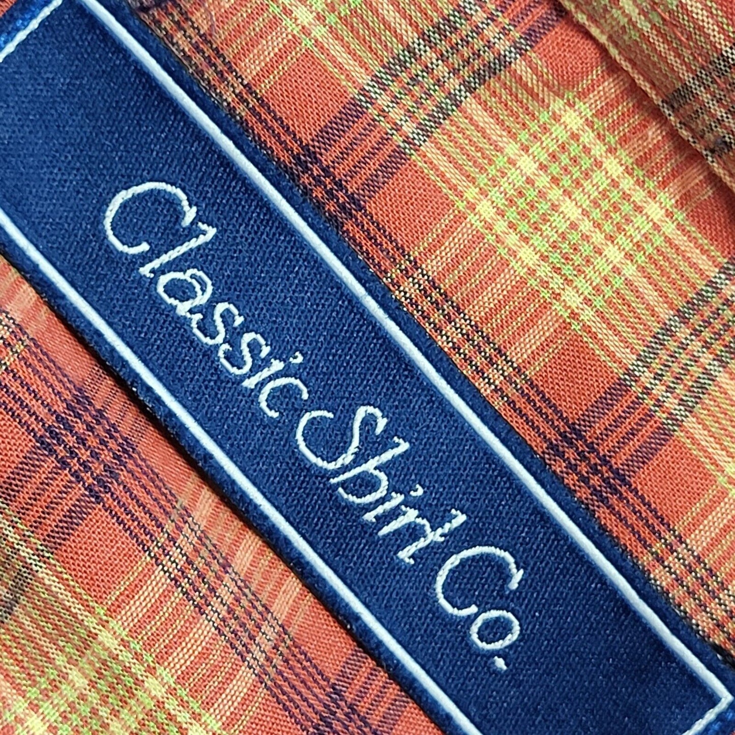 Classic Shirt Co Vintage Y2k Red Check Long Sleeve Shirt Men's UK L