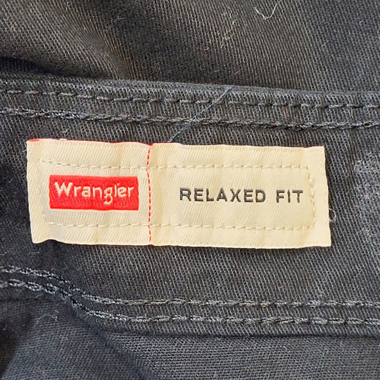 Wrangler Black Cargo Relaxed Fit Trousers Vintage Men's Size XL W36 L32