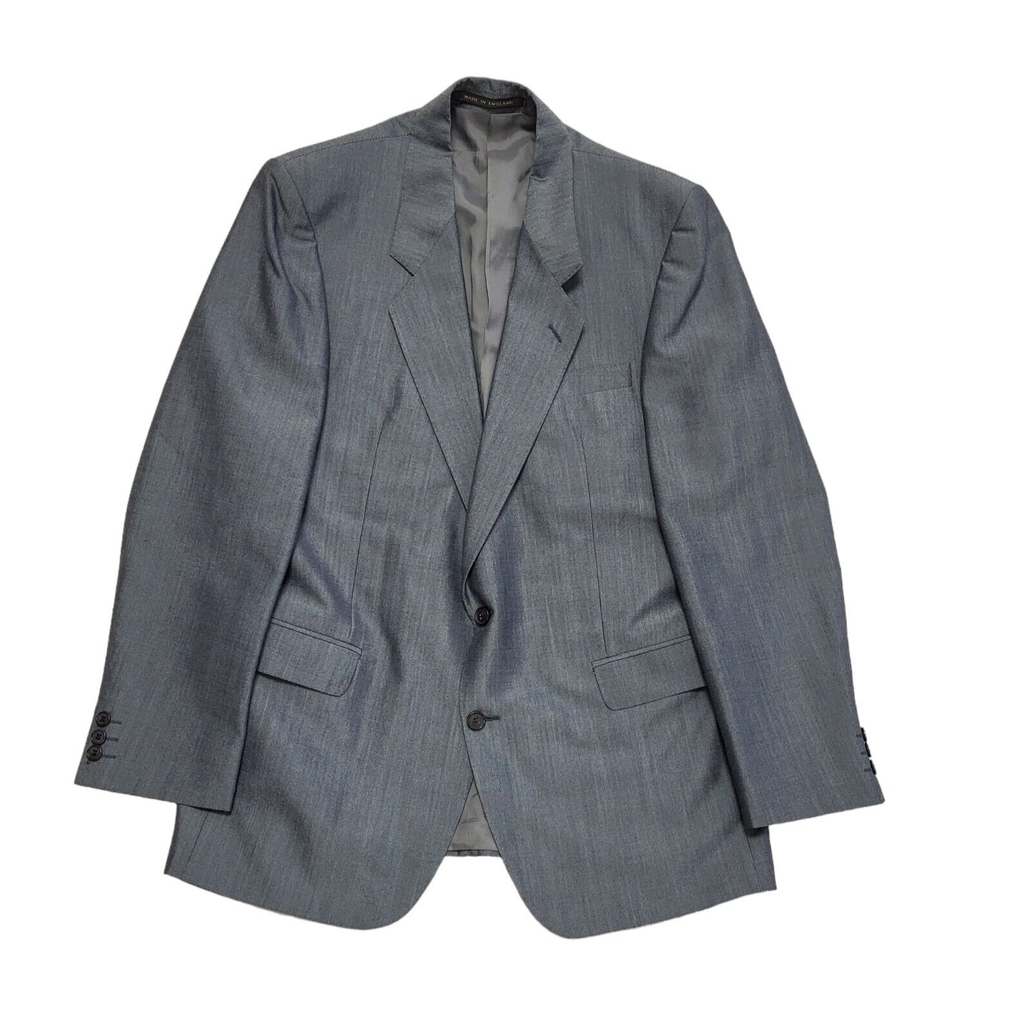 The Label Vintage 90s Blue 2 Piece Suit & Trousers Uk Men's Size L 42" W36 L31