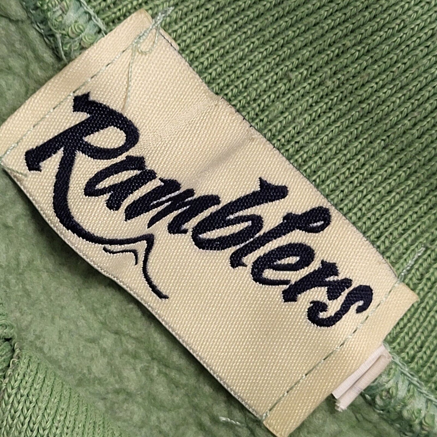 Rumblers Vintage 80s Green Bird Collared Sweatshirt Womens UK Size L