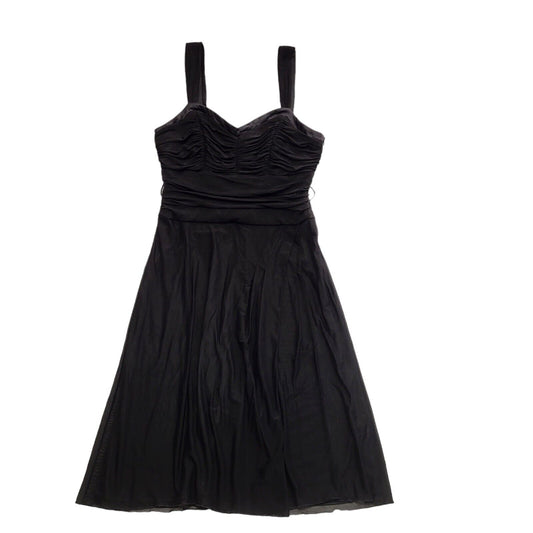 Next 90s Vintage Black Sleeveless Party Dress Women's Size 14
