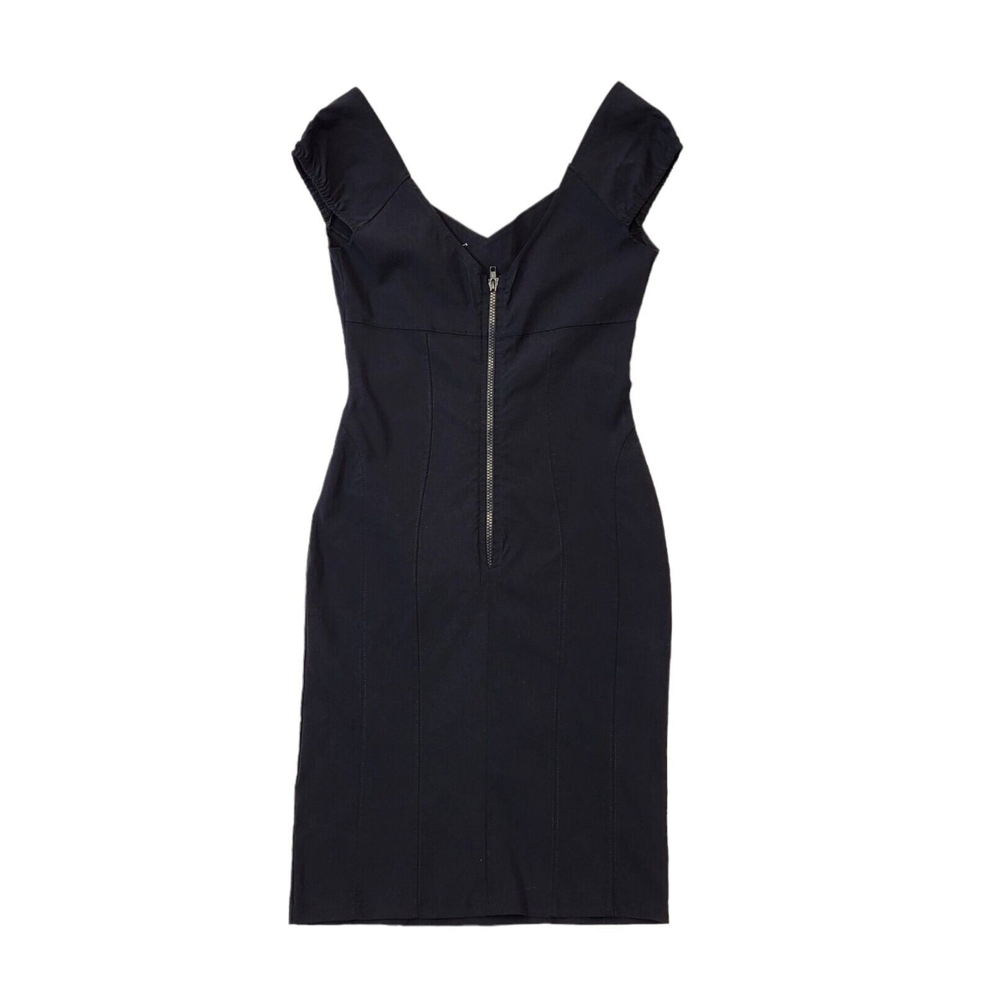 Jane Norman Y2K Black Bandeau Dress Womens UK 14 BNWT