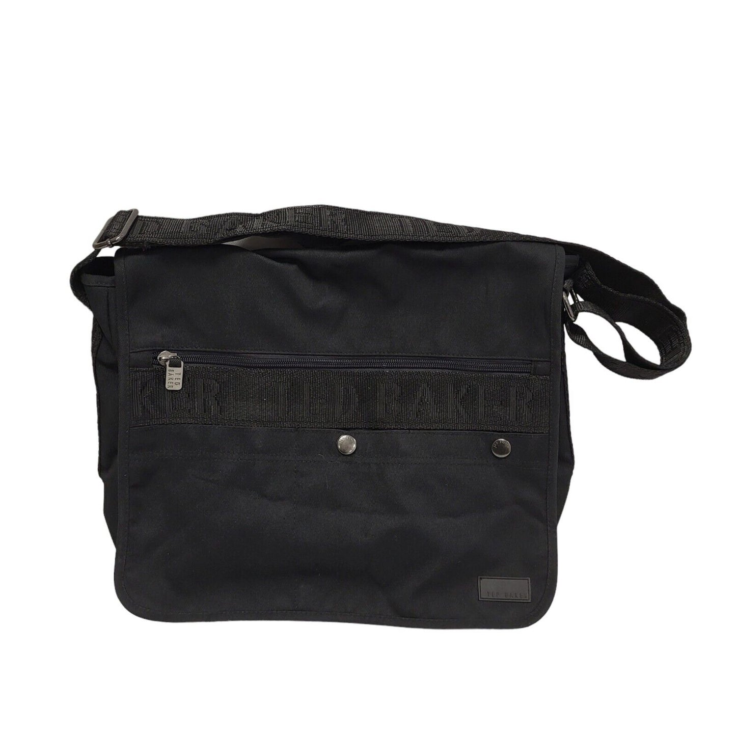 Ted Baker Black Textile Satchel Bag Uk Women's/Men's Size 12" x 16"