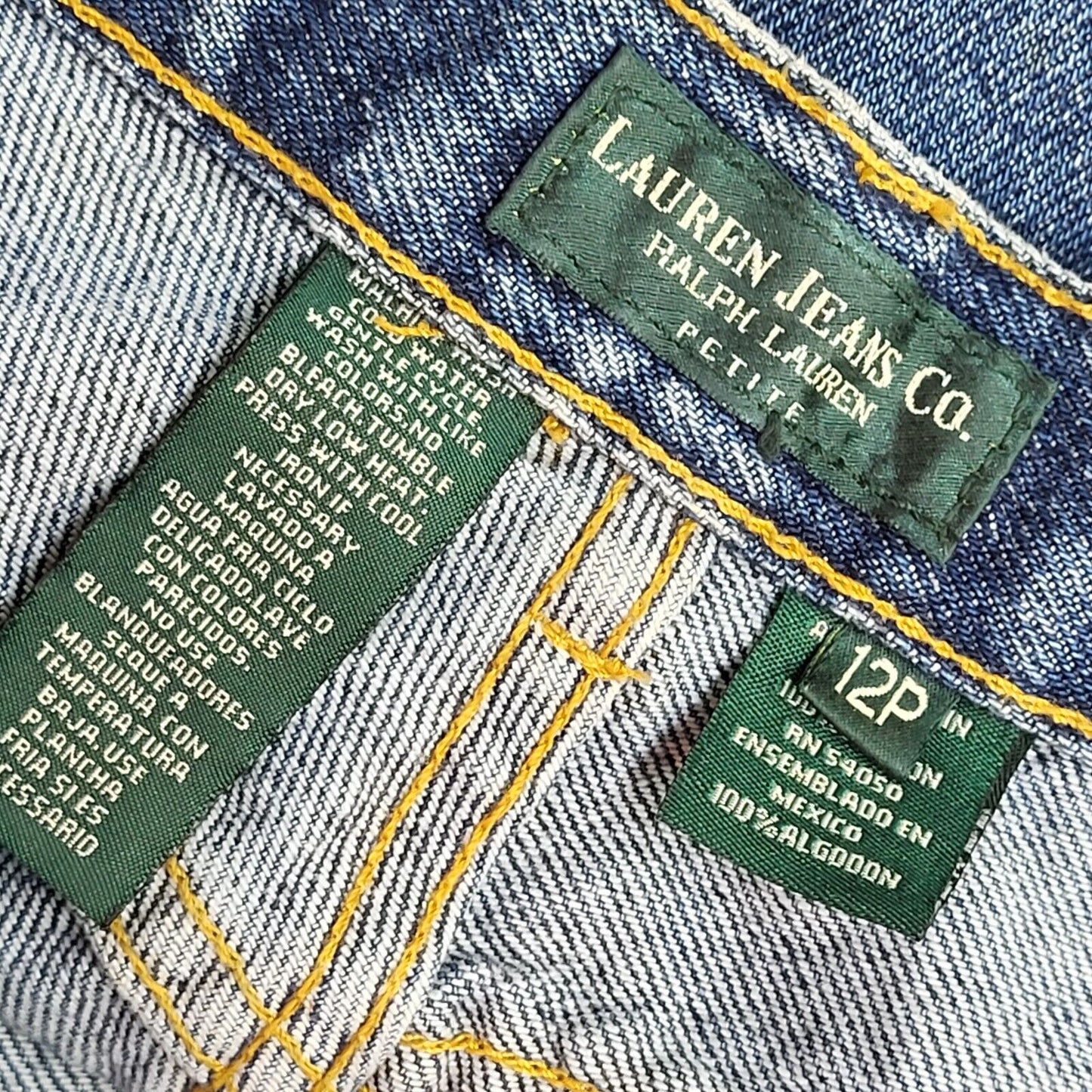 Ralph Lauren 90s Dark Blue Tapered Denim Jeans Uk Women's Size 12 W30 L29