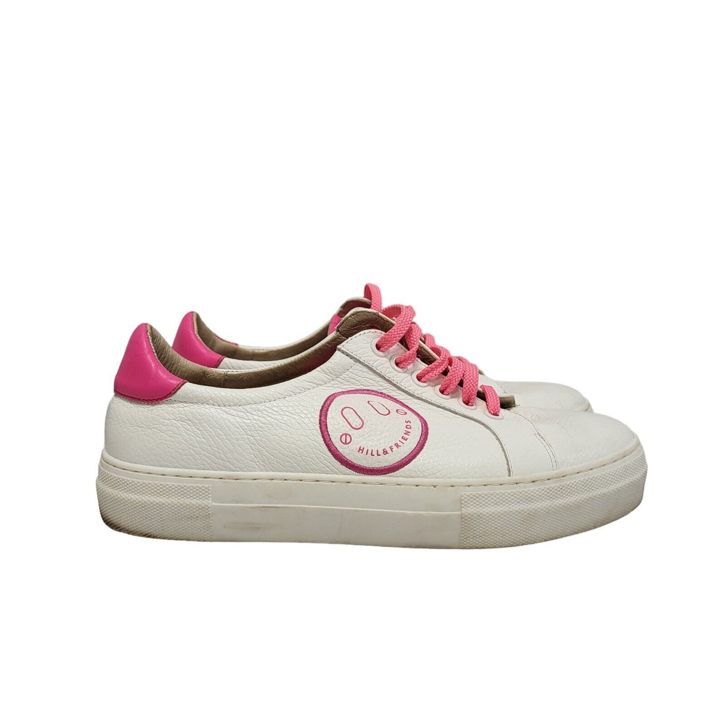 Mill & Friends White Leather Casual Trainers Women's UK 5.5 Eu 36