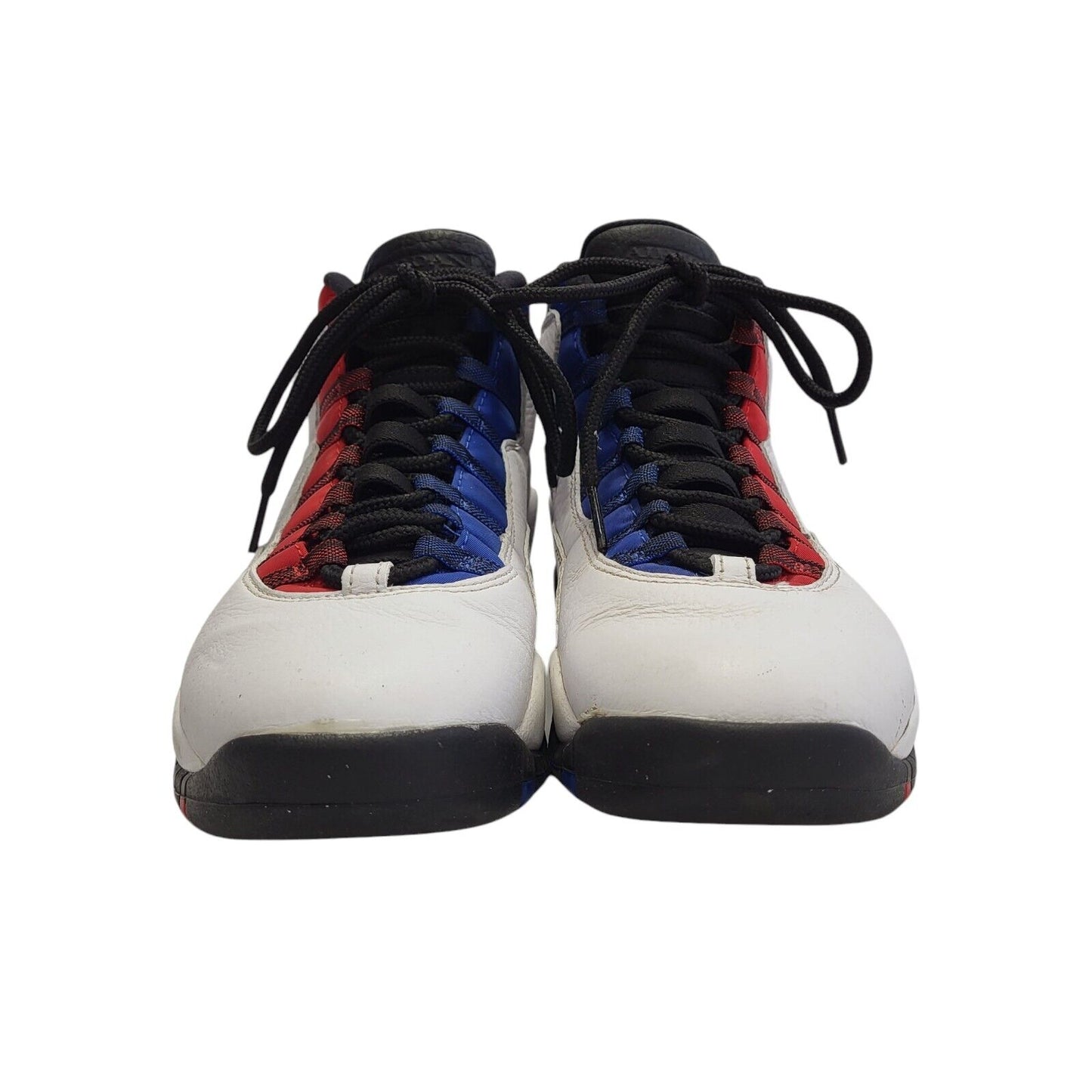 Air Jordan 10 Westbrook Claaa 2006 White & Red Lace-Up Trainers Uk Men's Size 8