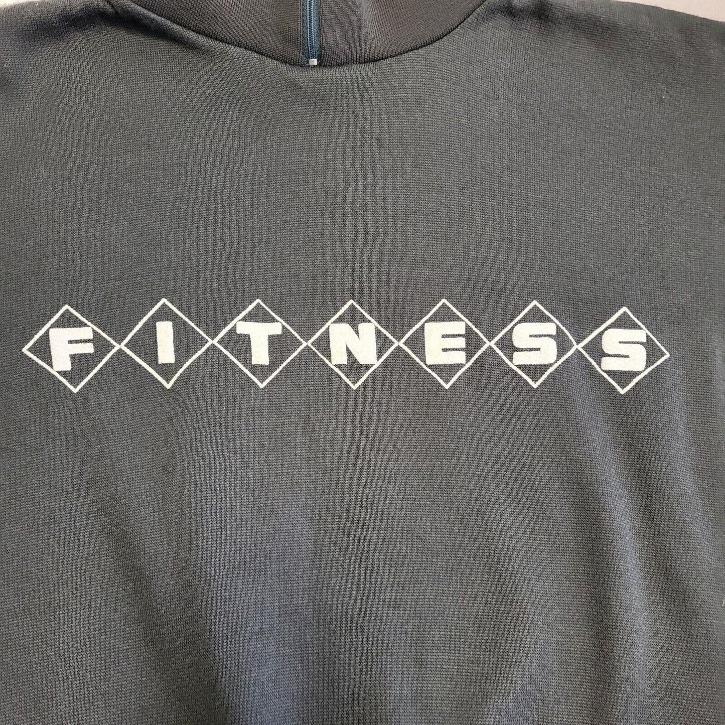 90s Vintage Fitness Grey High Neck Sweatshirt Men's Size XL