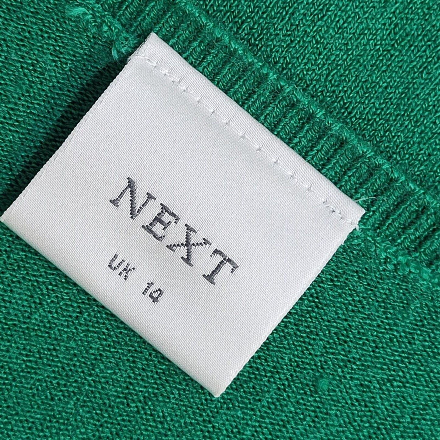 Next V-Neck Green Vintage 90's Jumper UK Women's Size 14