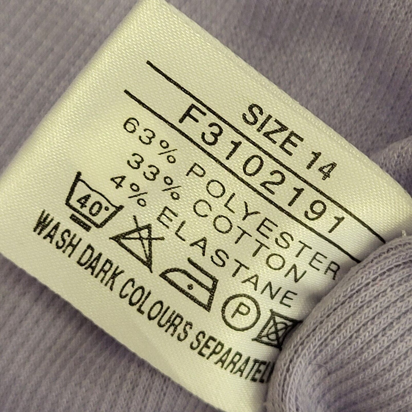 Joie De Vivre Vintage 90's Lilac Body Con Midi Lettuce Hem Dress Womens UK 14