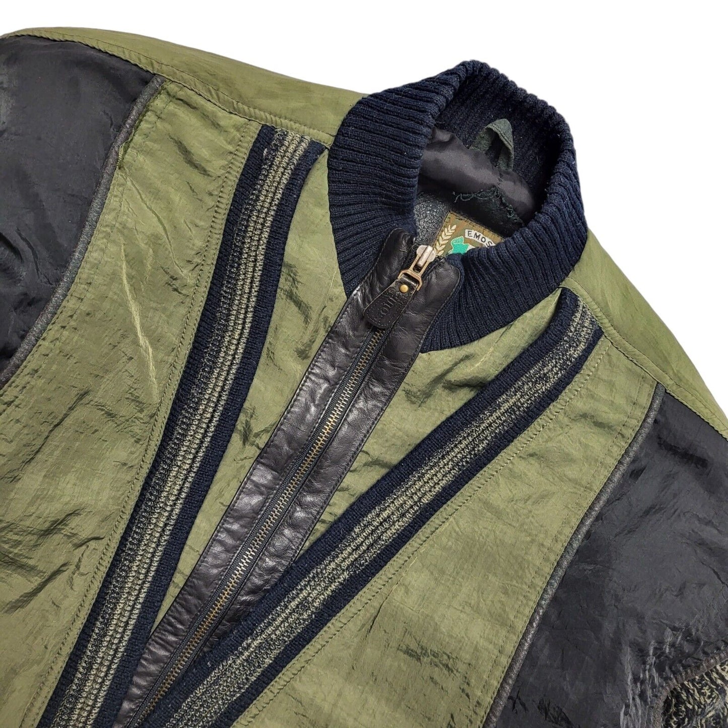 Emos Vintage 80s Green Full Zip Jacket Uk Men's Size XL
