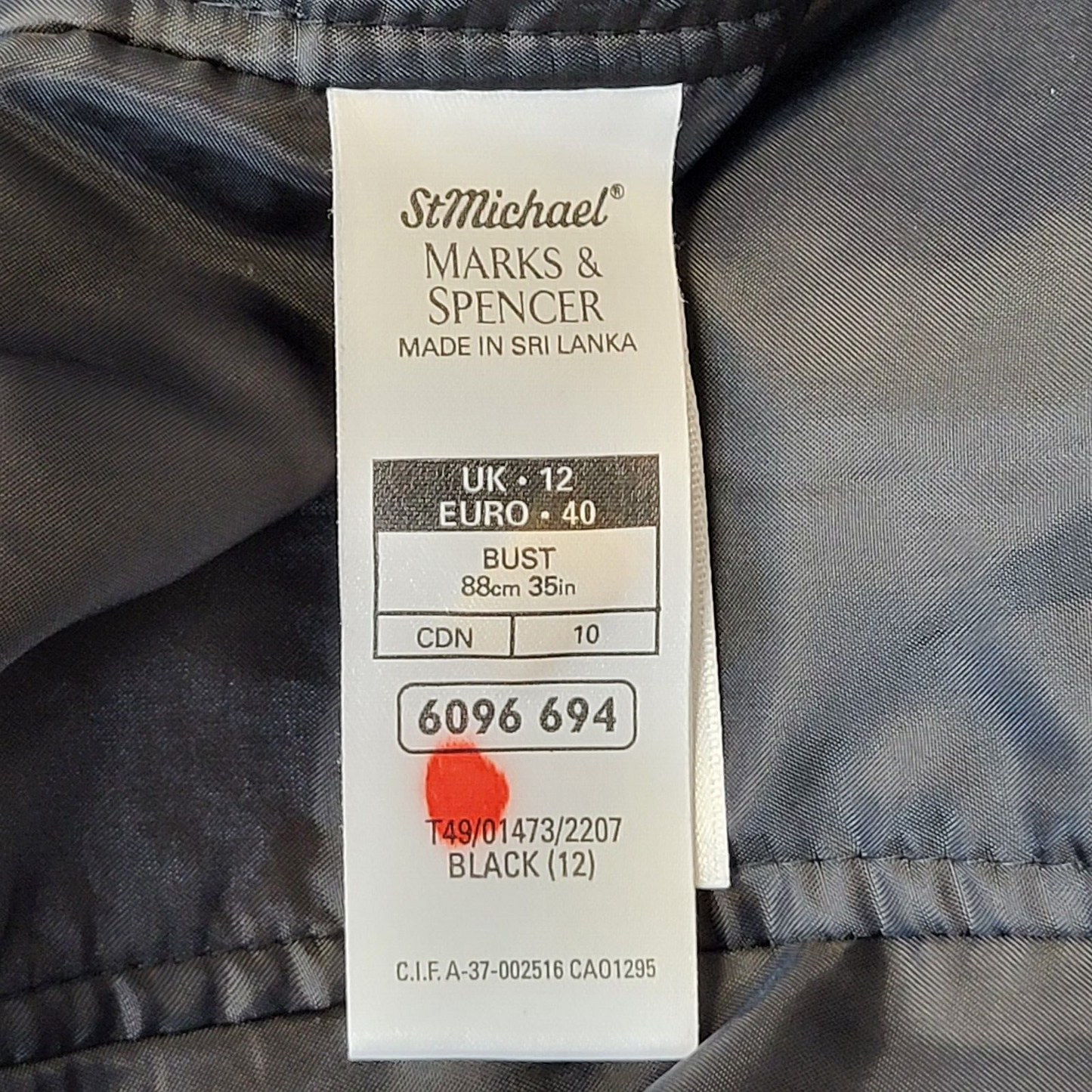 M&S St Michael 90s Double Breasted Coat Uk Women's Size 12