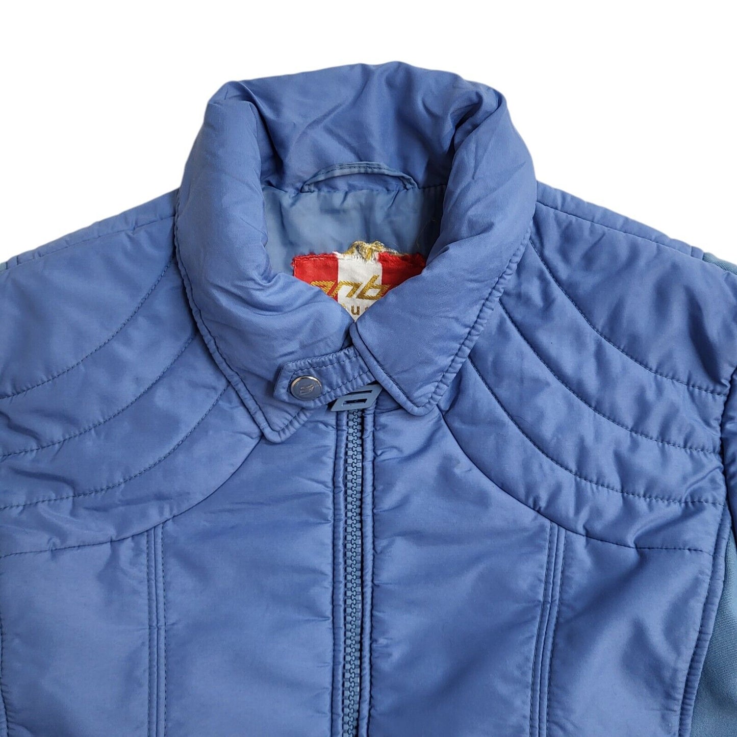 Anba Vintage 90's Light Blue Full Zip Jacket UK Women's Size 14