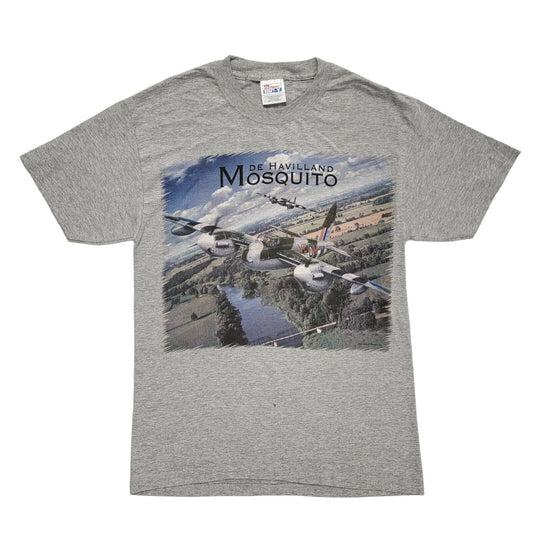 Dehavilland Mosquito Hanes Grey Vintage 90s T-Shirt Uk Men's Medium