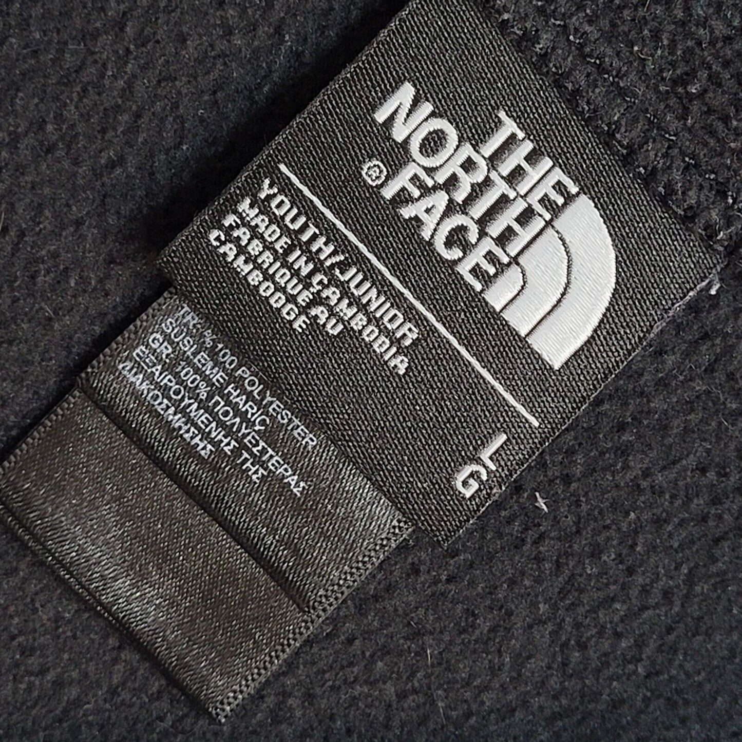 The North Face Black 1/4 Zip Fleece Y2K UK Boy's Size L