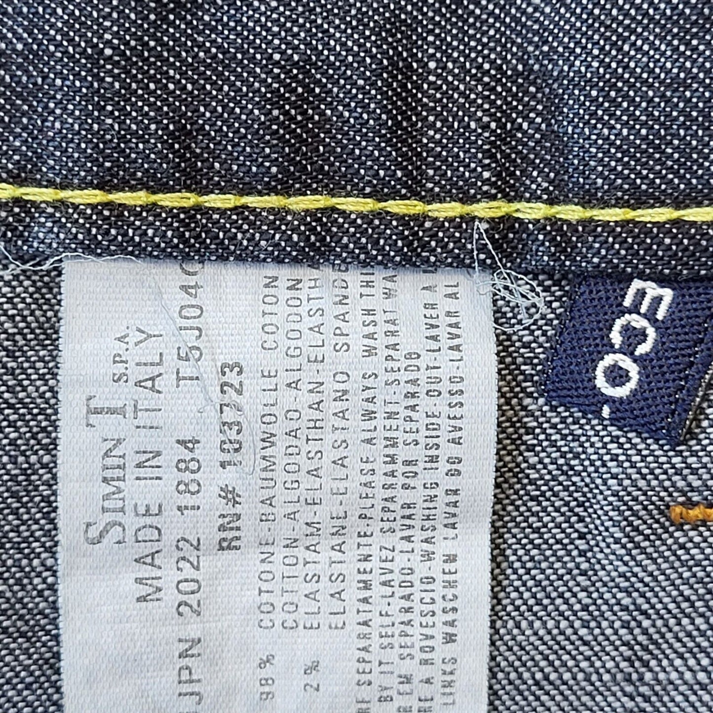 Armani Jeans Y2K Blue Straight Leg Denim Jeans Women's Size S W26 L32
