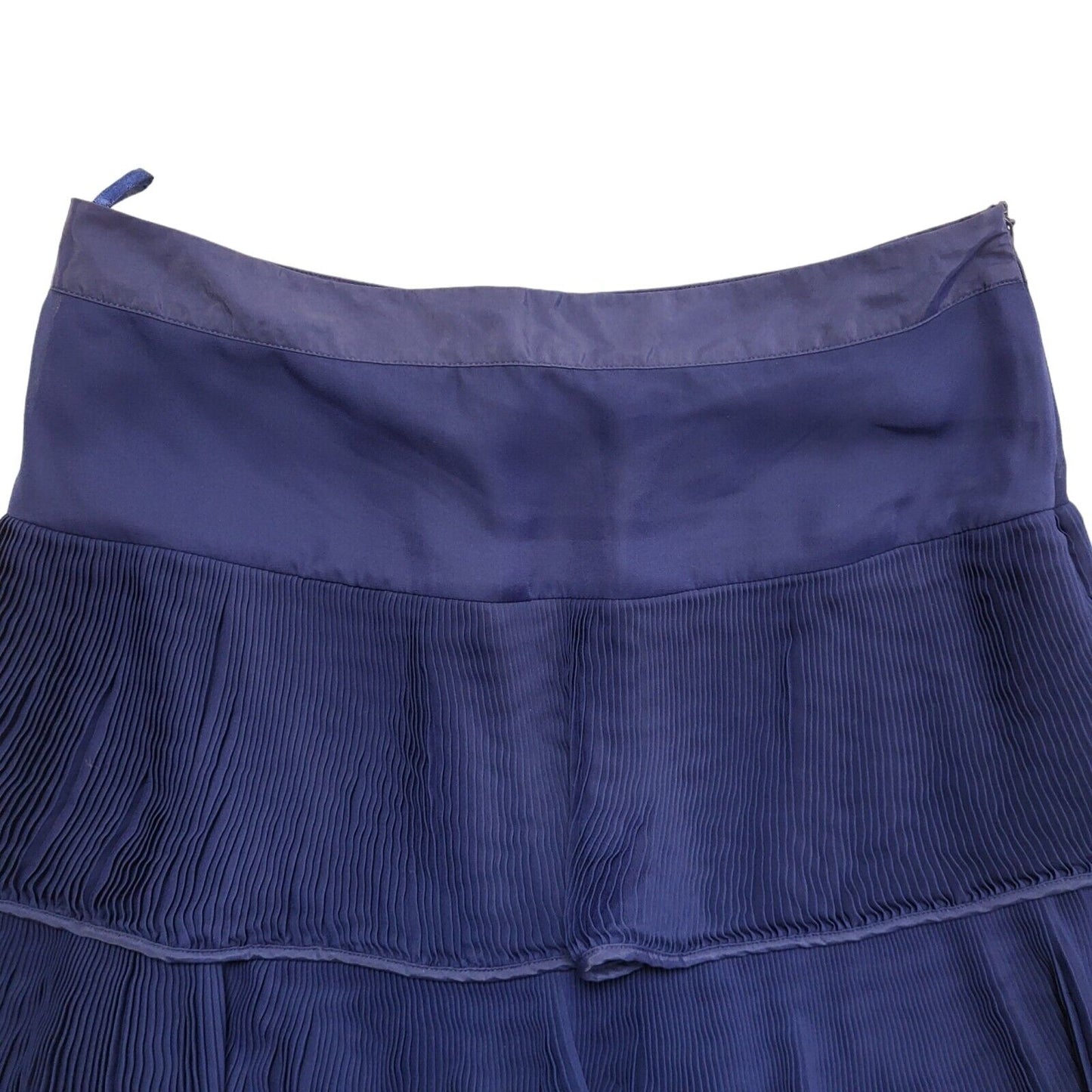 Reiss Blue Tiered Skirt Vintage Y2K Womens UK Size 14-16 W32-34