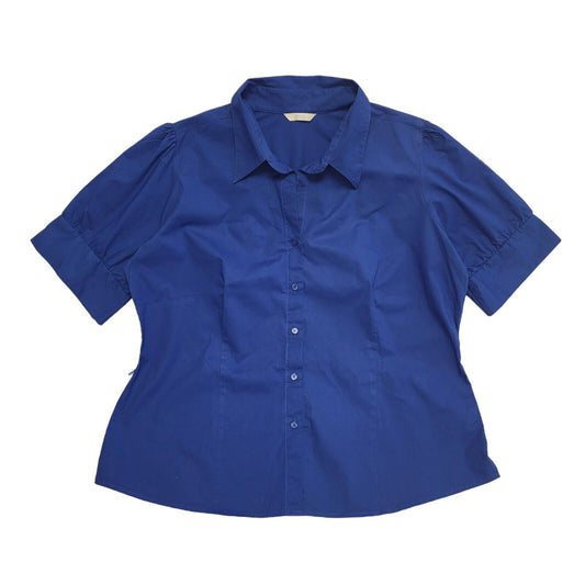 Marks and Spencer Vintage 90's Blue Shirt Short Sleeve Womens UK Size 20