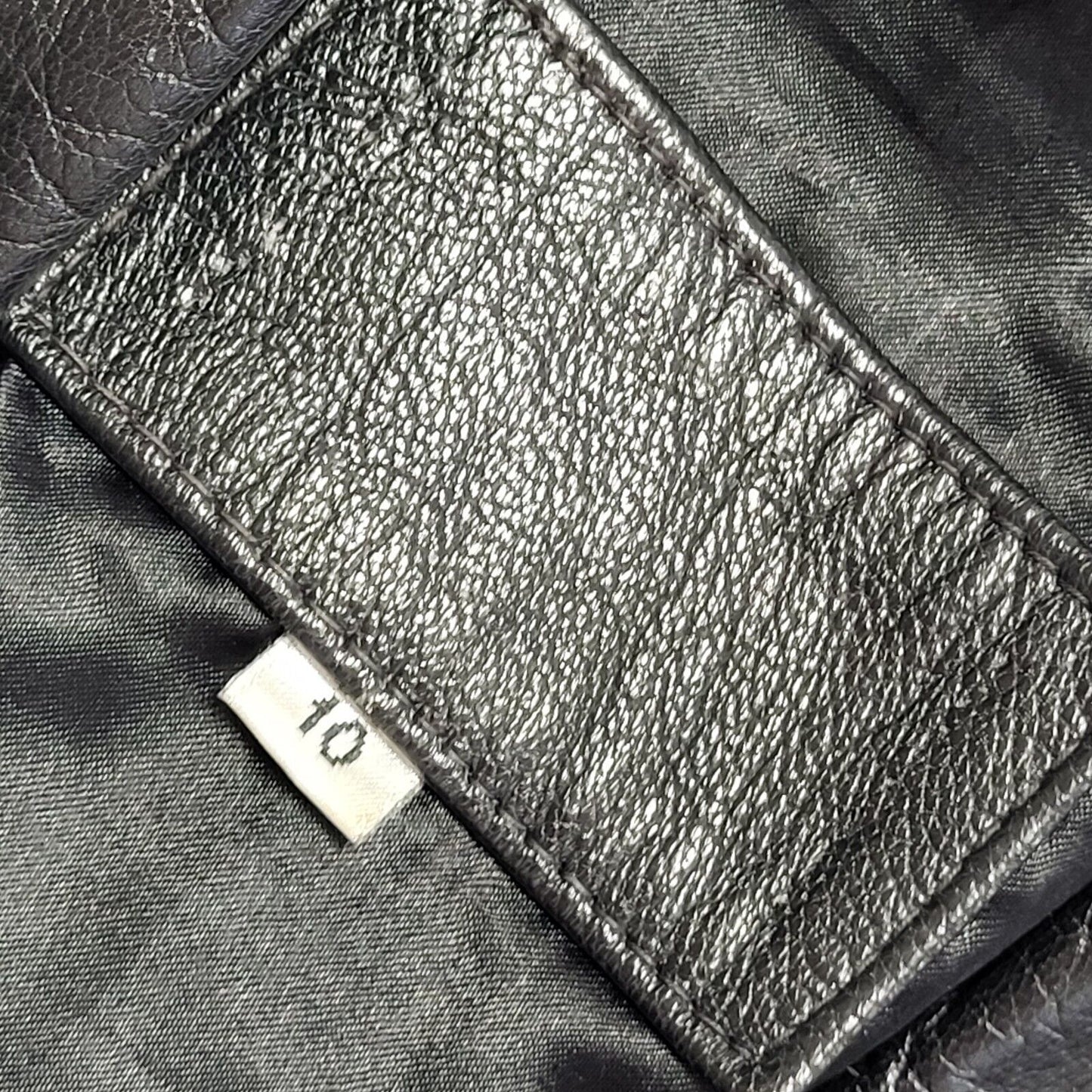 90s Vintage Black One Button Leather Jacket Uk Women's Size 10