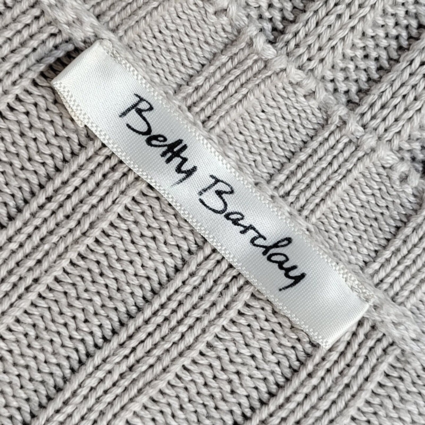 Betty Barclay Vintage 90's Beige Open Knitted Cardigan UK Women's Size 14