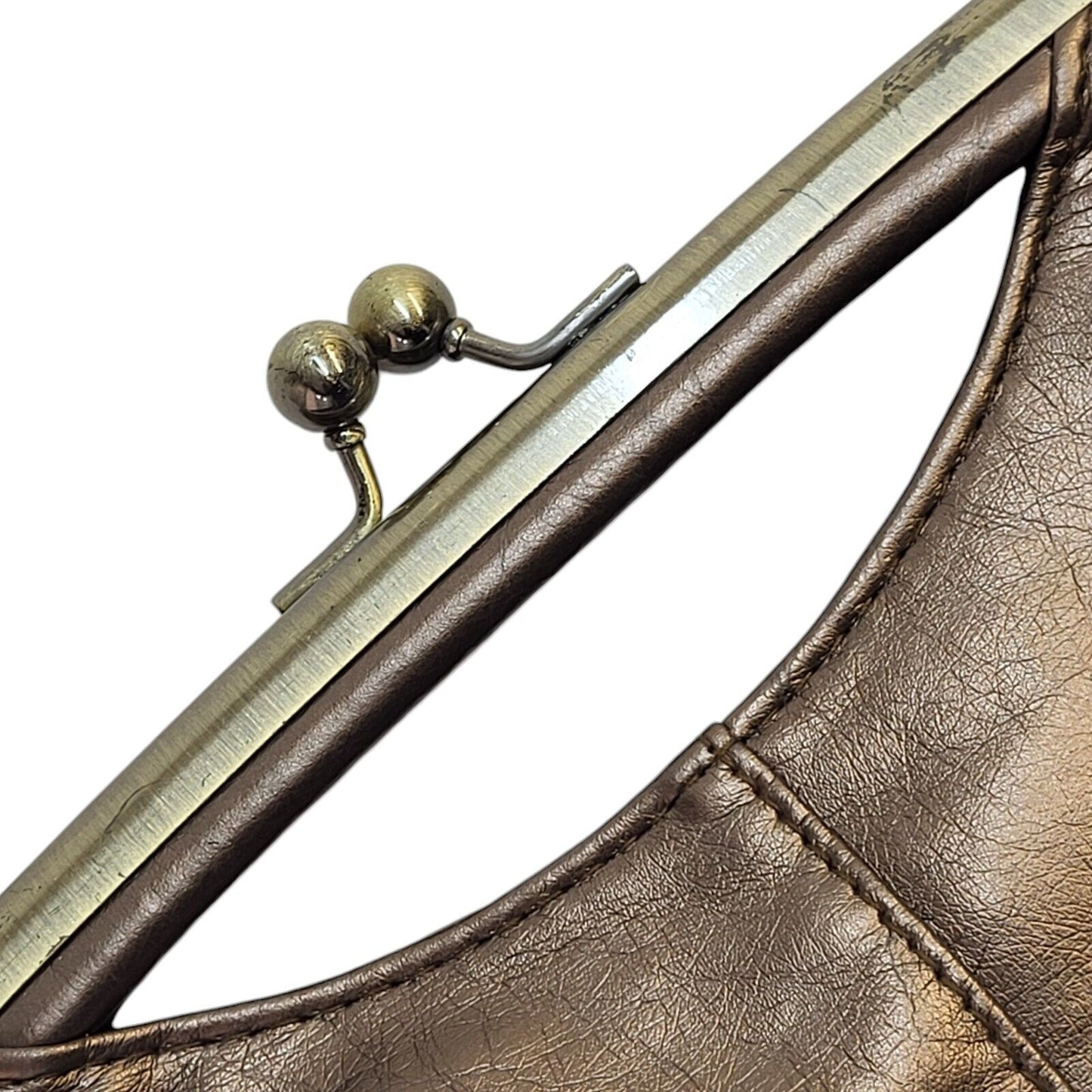 New Look Brown Faux Leather Small Clutch Bag Uk Women's Size 6" x 12"