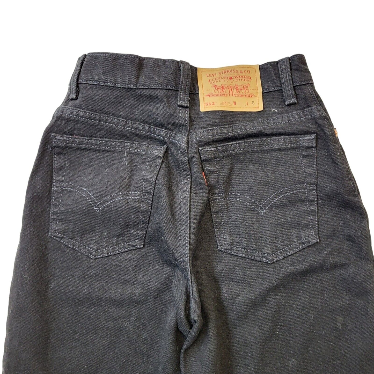 Levi's 512 Vintage 90s Black Skinny Denim Jeans Women's Size 6 W25 L29