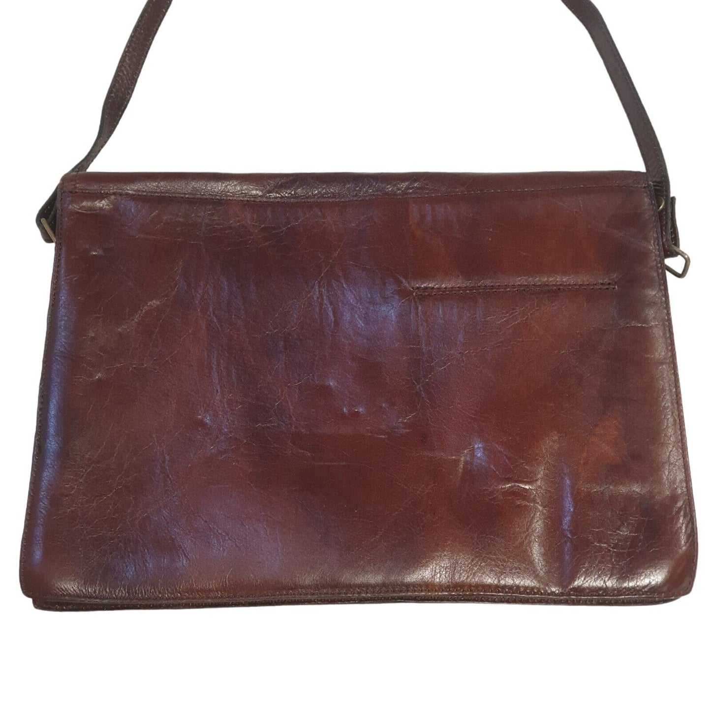 Three Bags Of Finland Vintage 90s Leather Shoulder Bag Laukku Varkaus 14" x 10"