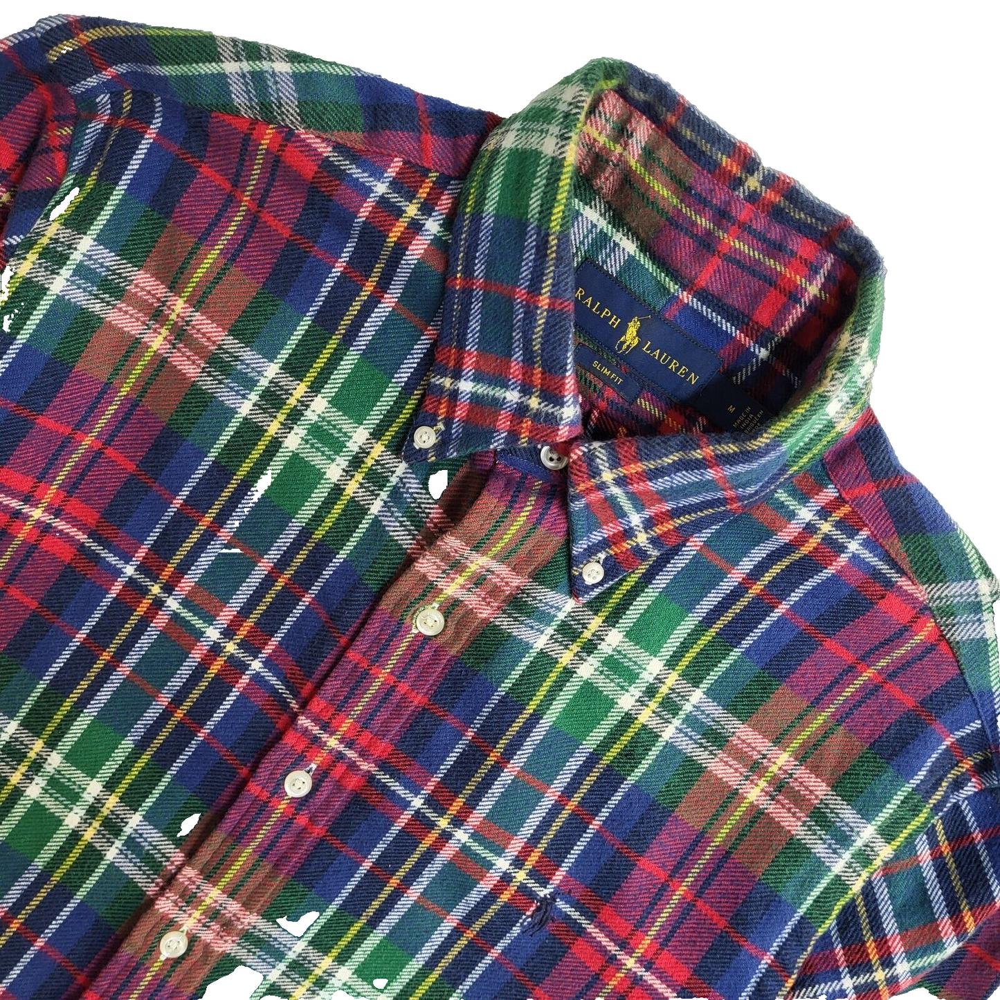 Ralph Lauren Multicoloured Checked Long Sleeve Shirt UK Men's Size M