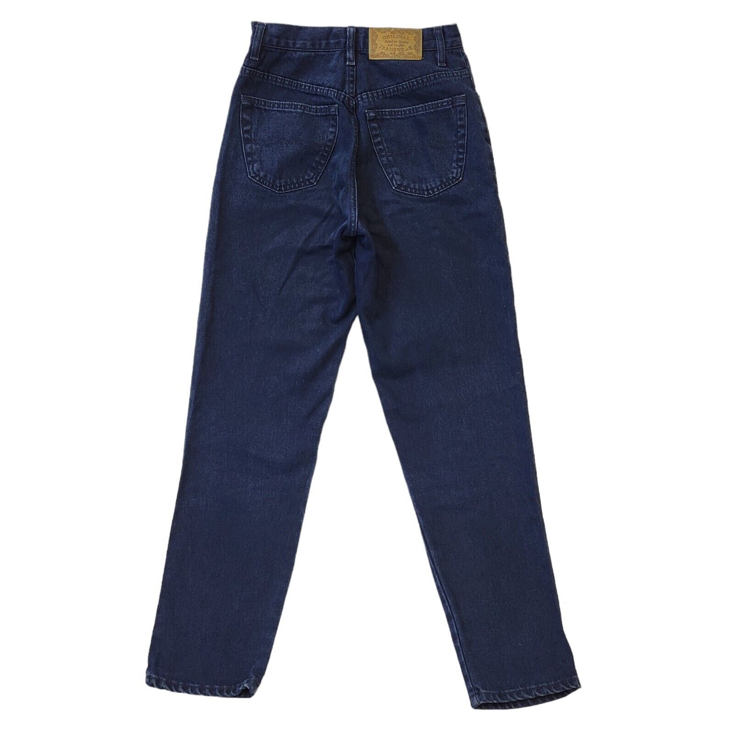 Etam 90s Vintage Dark Blue Tapered Denim Jeans Women's Size 10 W28 L30