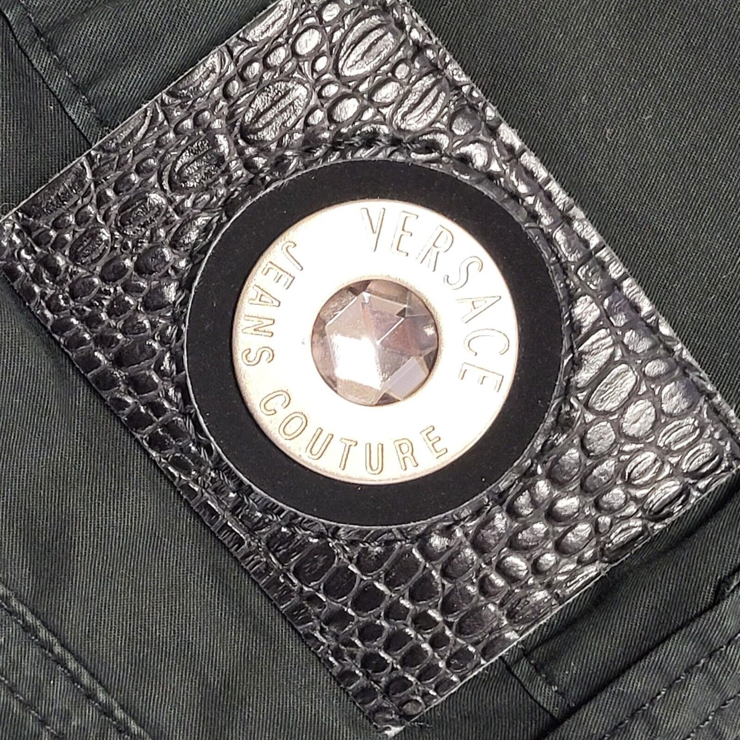 Versace Vintage 90's Black Straight Leg Jeans Uk Women's Size 10 W28 L27